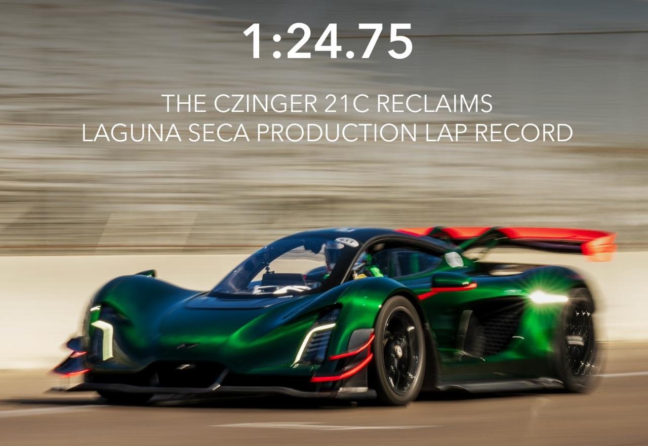 Czinger 21C Laguna Seca Lap Record