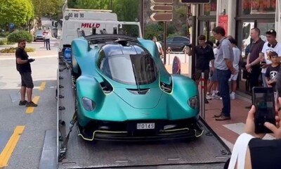 Fernando Alsonso Aston Martin Valkyrie break down Monaco