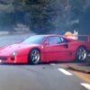 Lando Norris Ferrari F40 crash Monaco