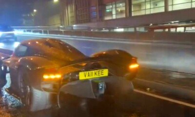 Aston Martin Valkyrie breaks down London