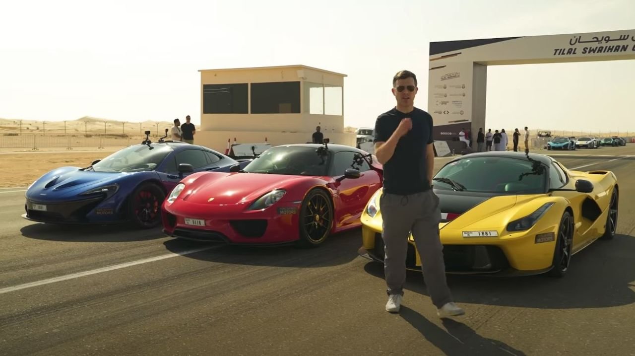 Hypercar Holy Trinity drag race