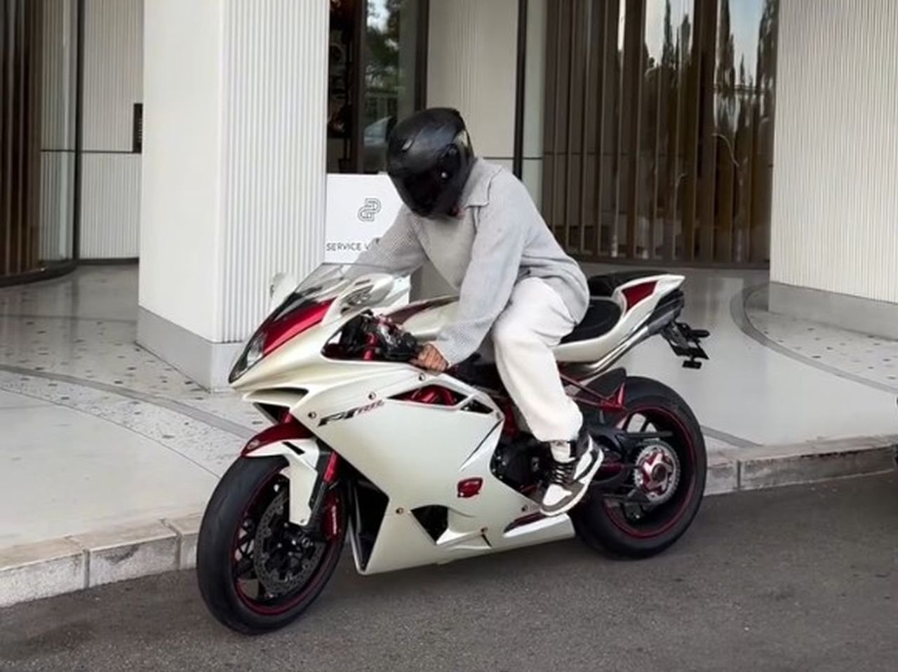 Lewis Hamilton MV Agusta F4 LH44 Monaco