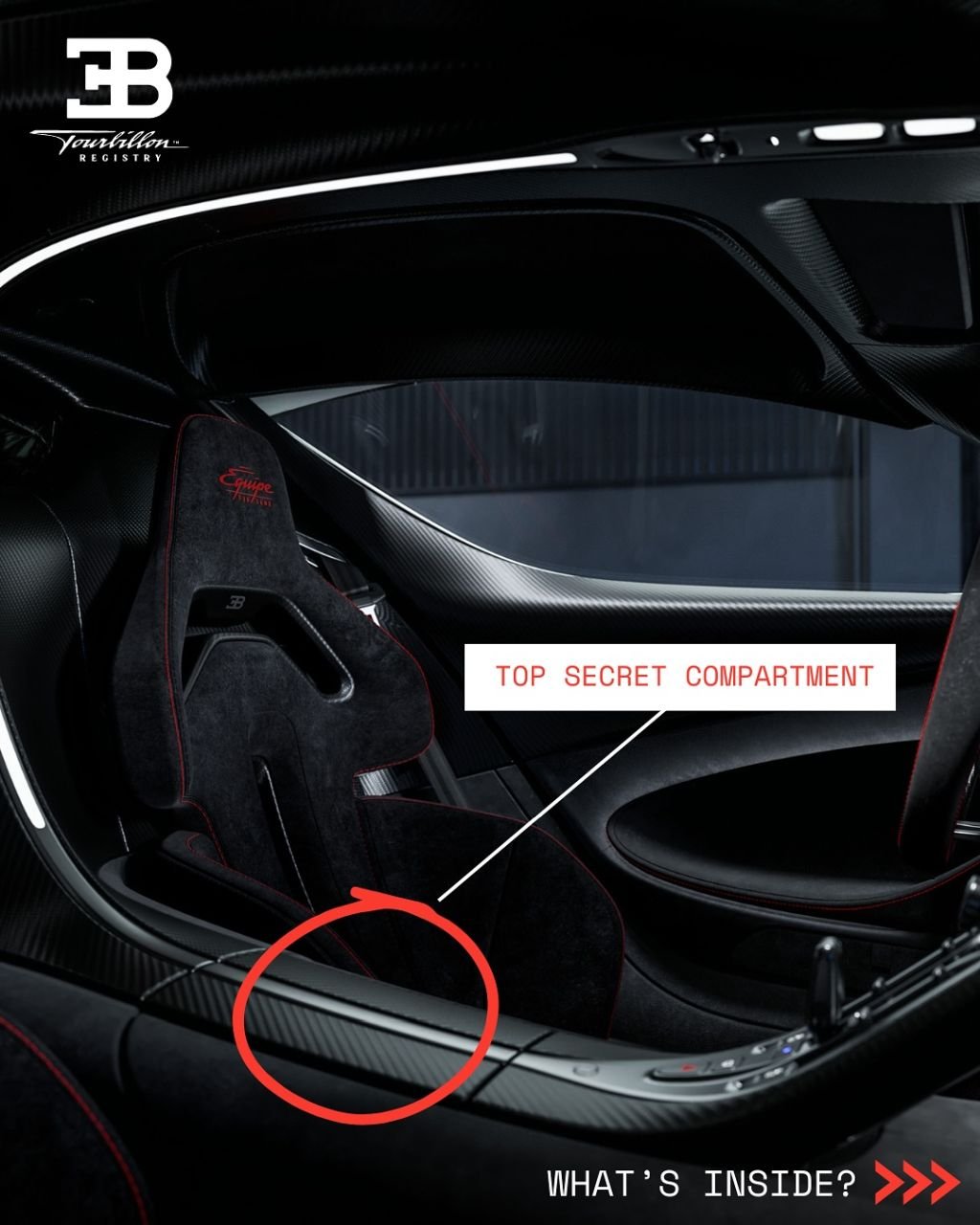 Bugatti Tourbillon secret compartment
