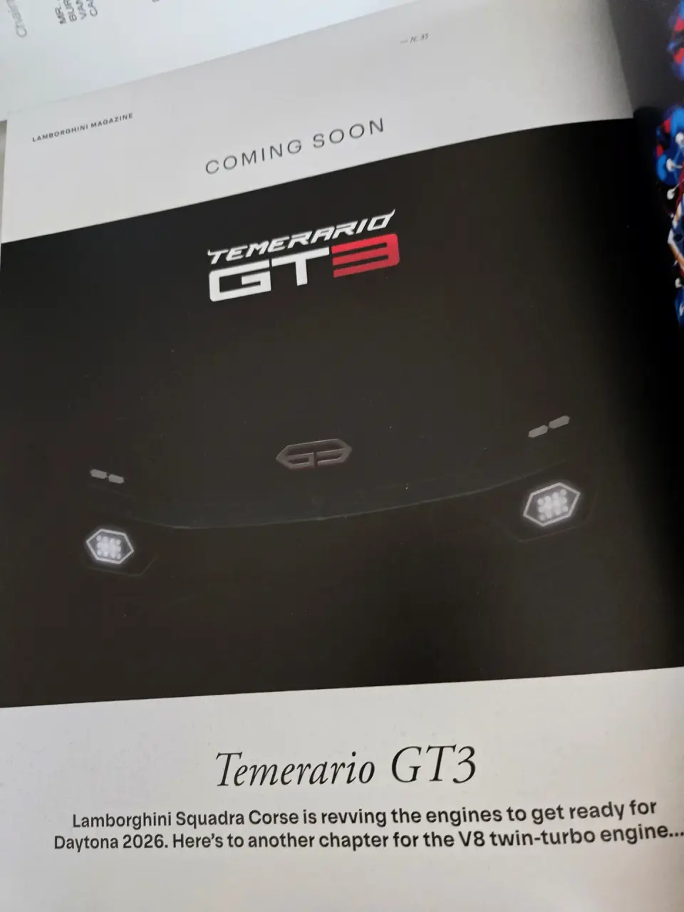 Lamborghini Temerario GT3 teaser