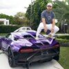 Bugatti Chiron Pur Sport rear wing crack