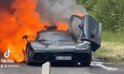Mercedes-AMG One fire